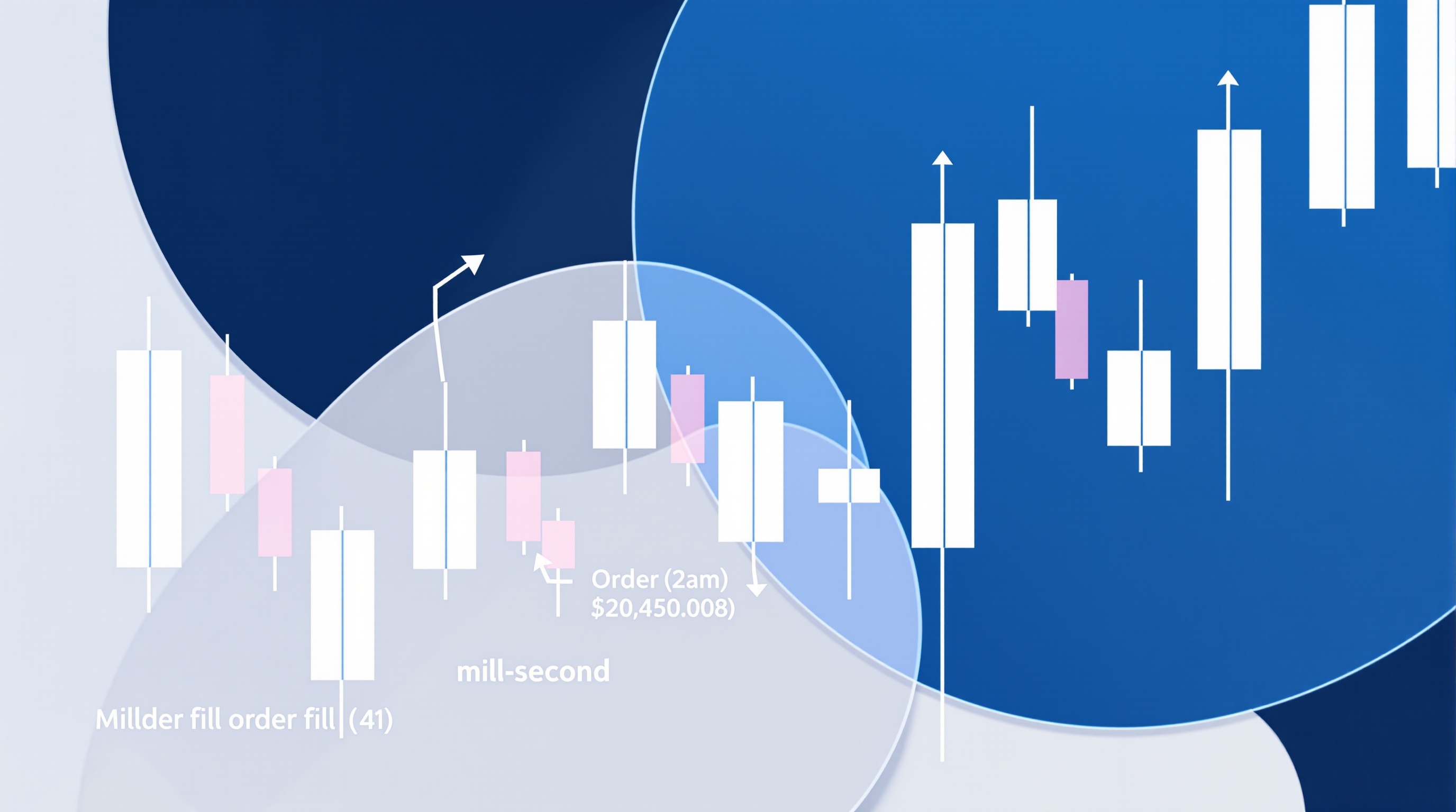 Trader analysing execution timing charts comparing two broker order flows